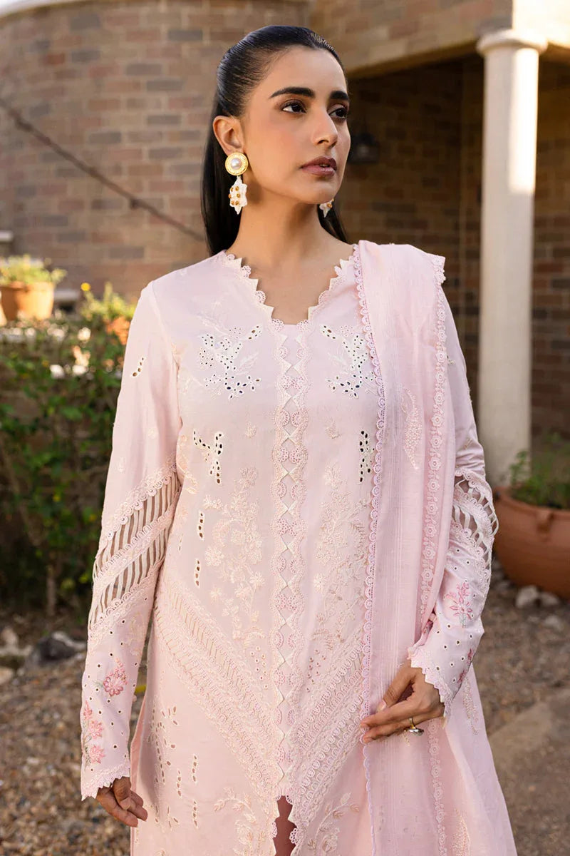 Qalamkar | Q Line Lawn 25 | QM-03 Rune - Aqsa Fabrics