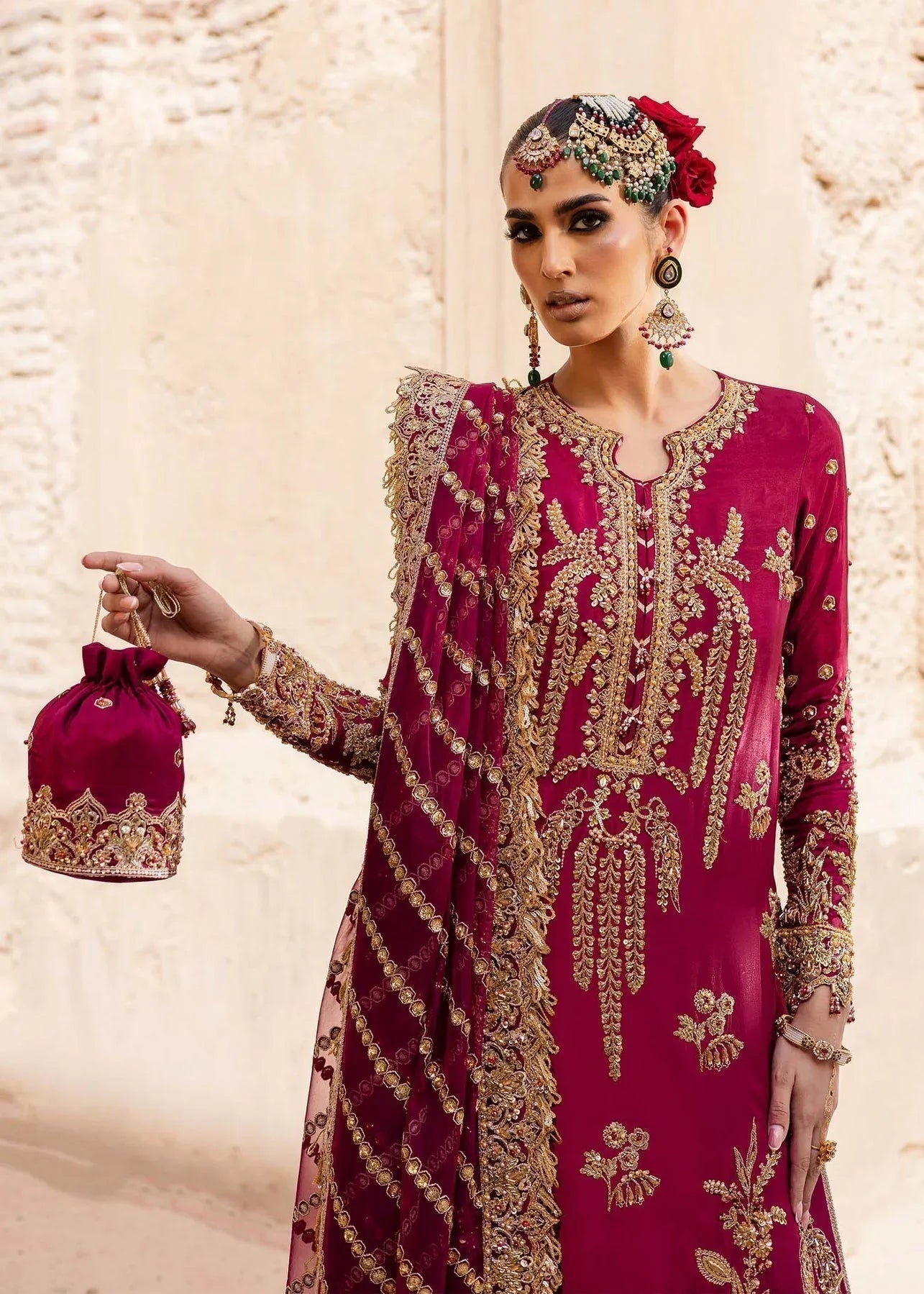 Akbar Aslam | Dastaan Luxury Formals | Gulebahar - Aqsa Fabrics