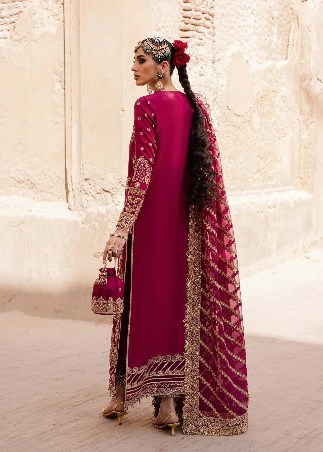 Akbar Aslam | Dastaan Luxury Formals | Gulebahar - Aqsa Fabrics