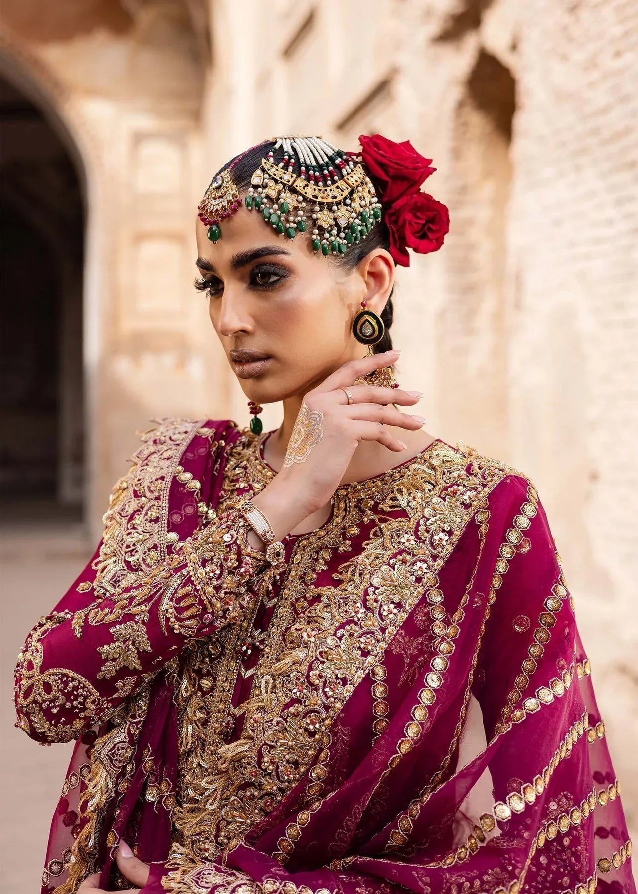 Akbar Aslam | Dastaan Luxury Formals | Gulebahar - Aqsa Fabrics