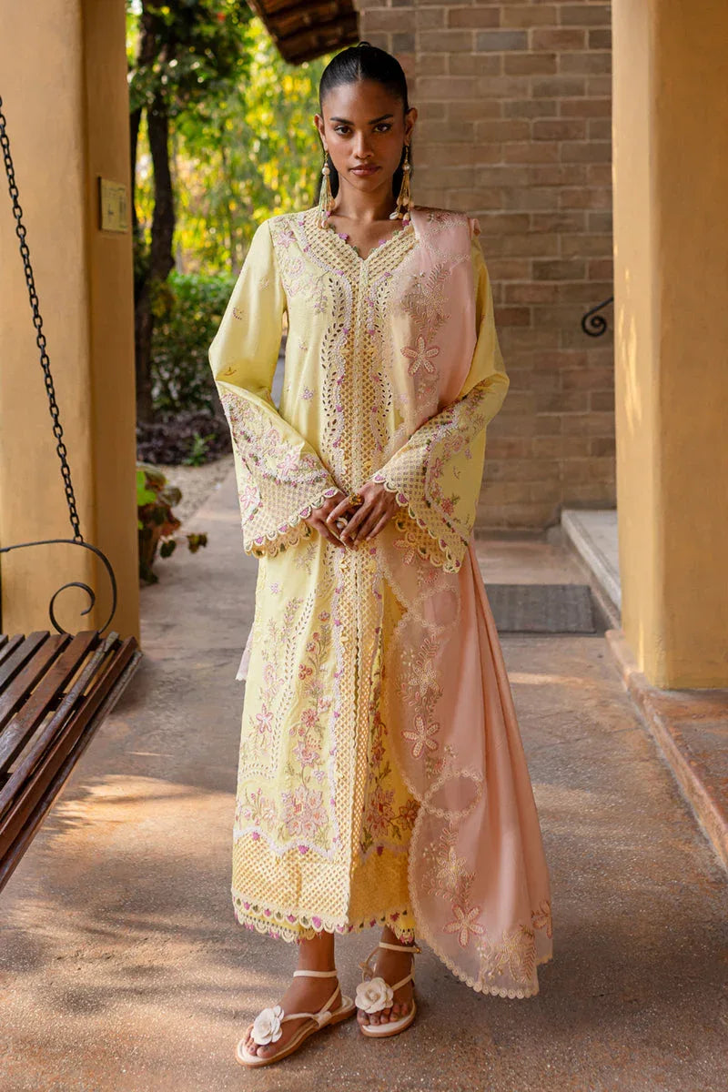 Qalamkar | Q Line Lawn 25 | QM-11 Ina - Aqsa Fabrics