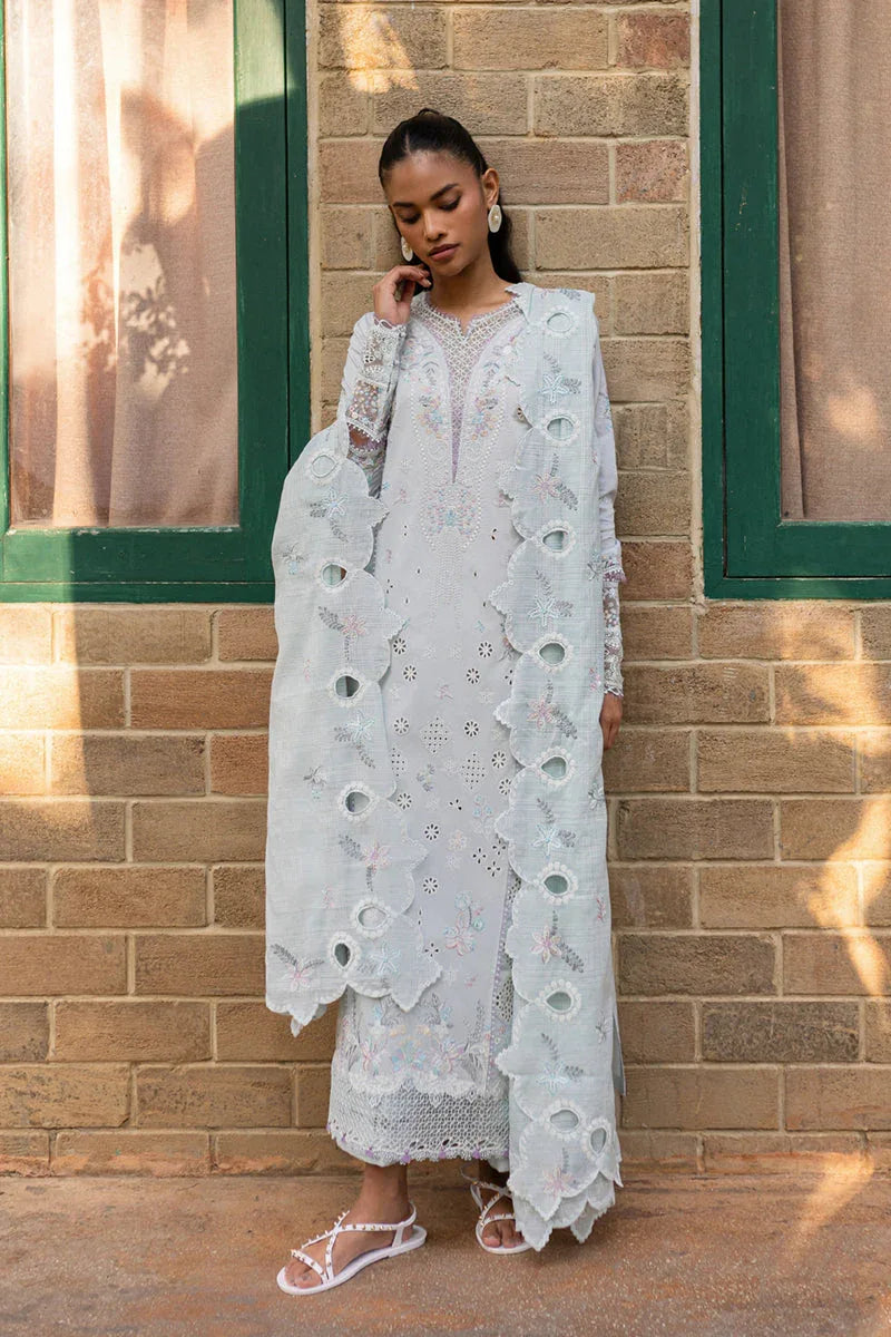 Qalamkar | Q Line Lawn 25 | QM-16 Lune - Aqsa Fabrics