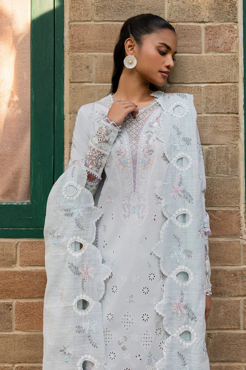 Qalamkar | Q Line Lawn 25 | QM-16 Lune - Aqsa Fabrics