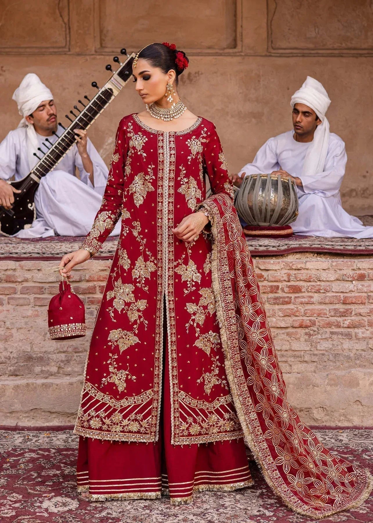 Akbar Aslam | Dastaan Luxury Formals | Arusa - Aqsa Fabrics