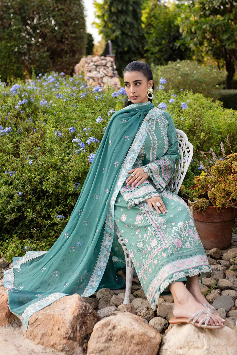 Qalamkar | Q Line Lawn 25 | QM-06 Omi - Aqsa Fabrics