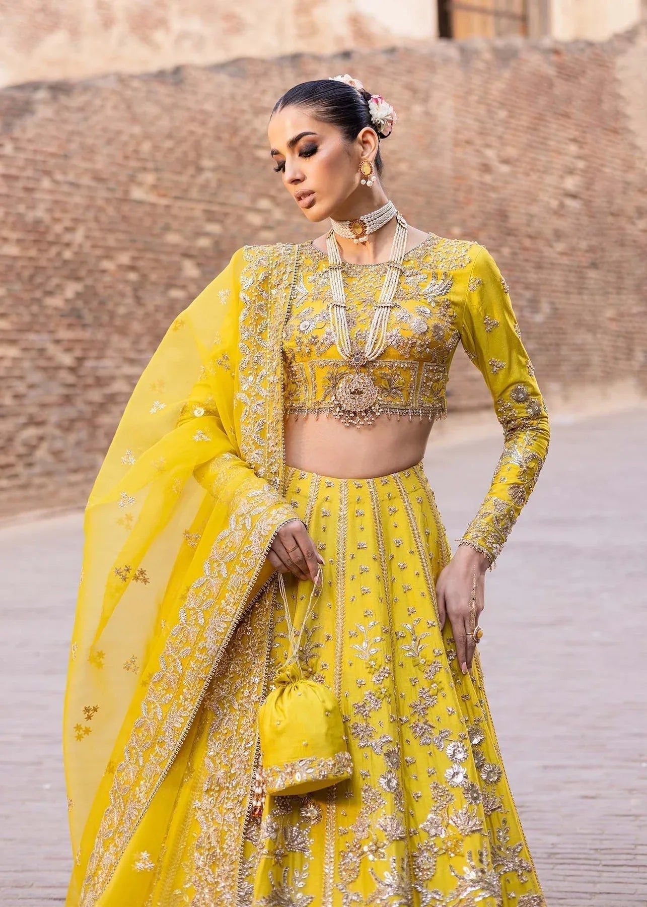 Akbar Aslam | Dastaan Luxury Formals | Nureh - Aqsa Fabrics