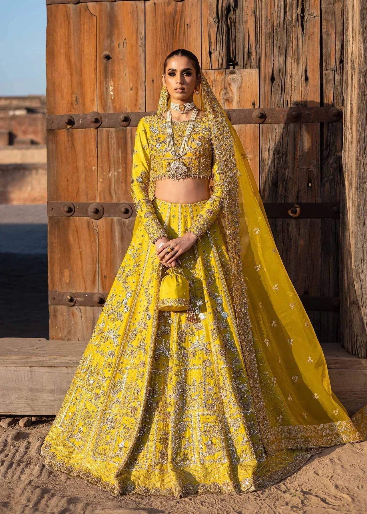 Akbar Aslam | Dastaan Luxury Formals | Nureh - Aqsa Fabrics