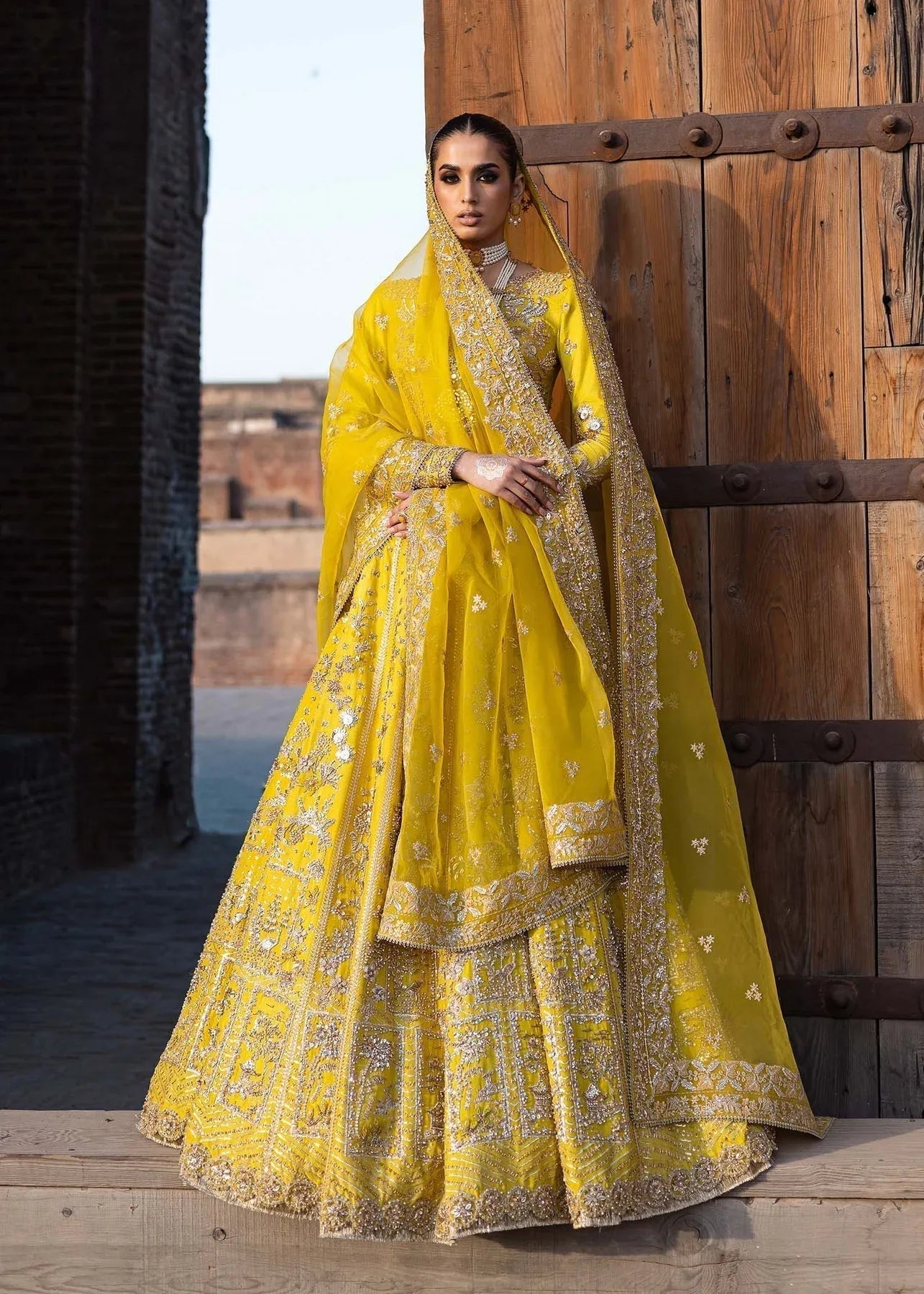 Akbar Aslam | Dastaan Luxury Formals | Nureh - Aqsa Fabrics