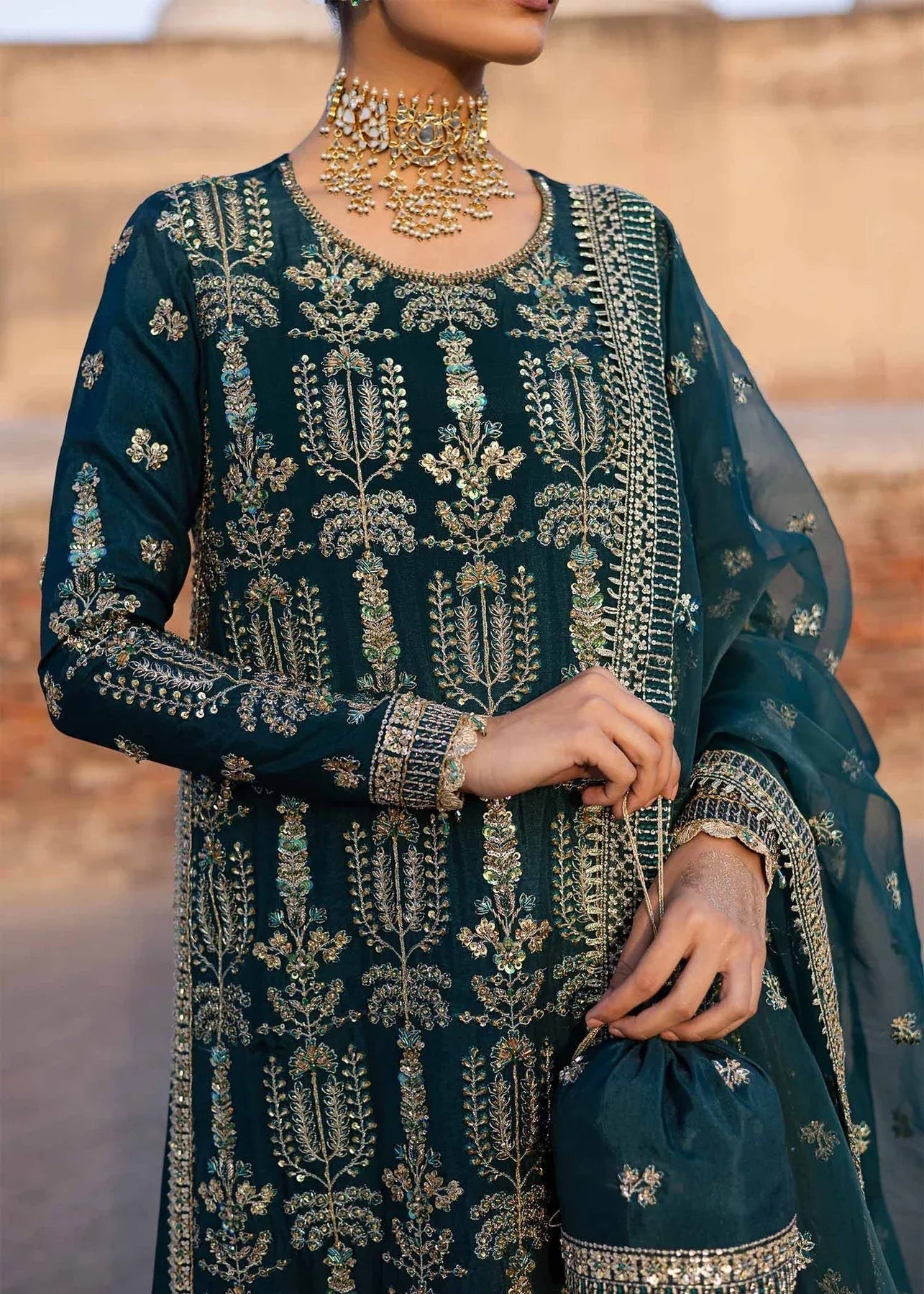 Akbar Aslam | Dastaan Luxury Formals | Nazgul - Aqsa Fabrics