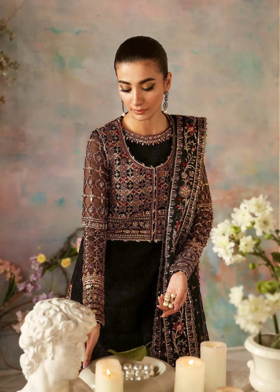 Akbar Aslam | Aleia Luxury Formals | Ebene - Aqsa Fabrics