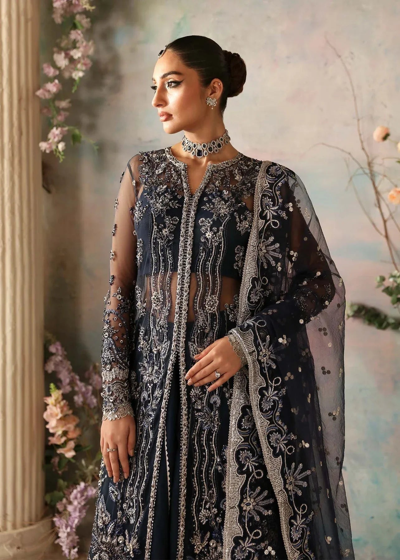 Akbar Aslam | Aleia Luxury Formals | Azur - Aqsa Fabrics