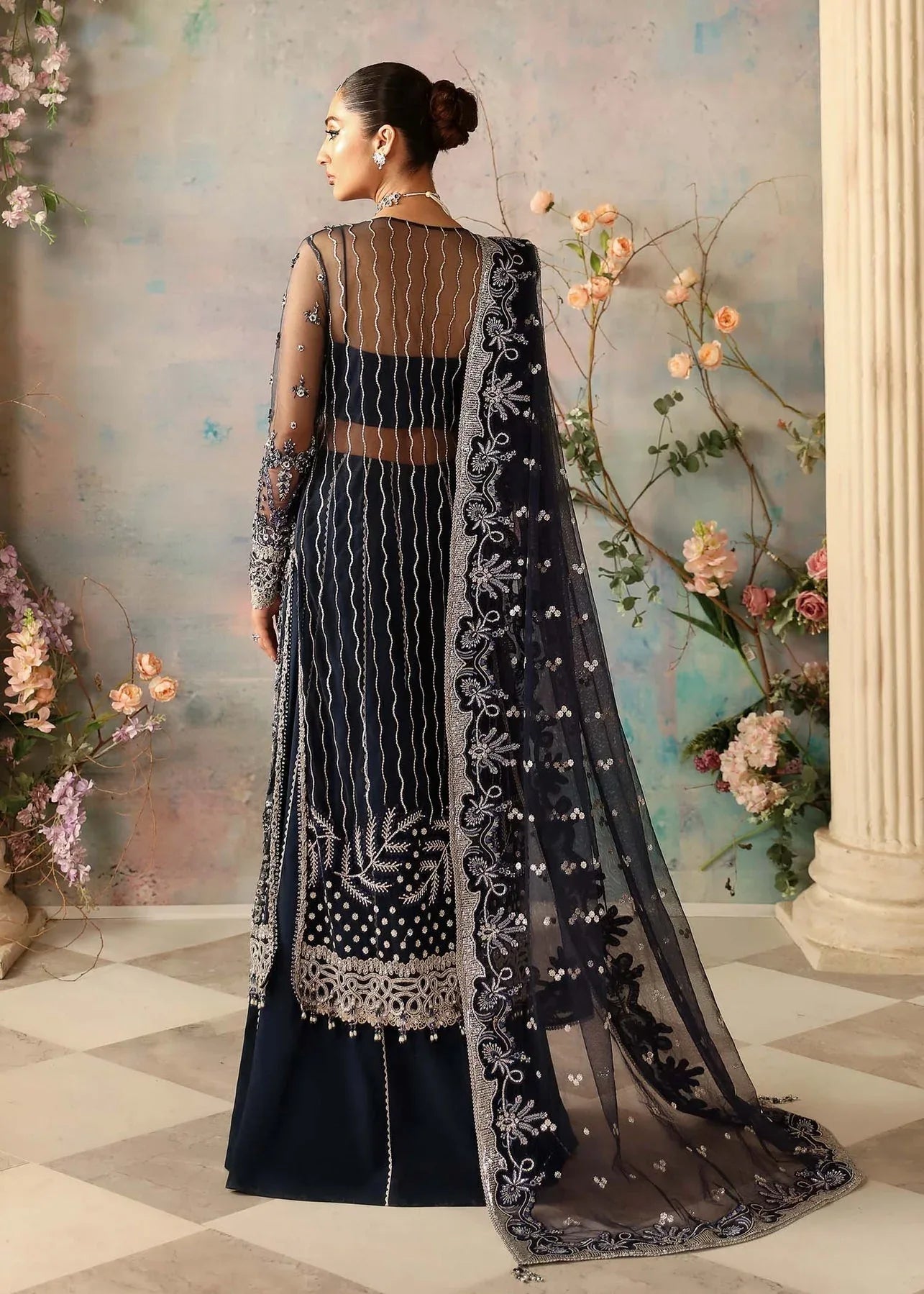 Akbar Aslam | Aleia Luxury Formals | Azur - Aqsa Fabrics