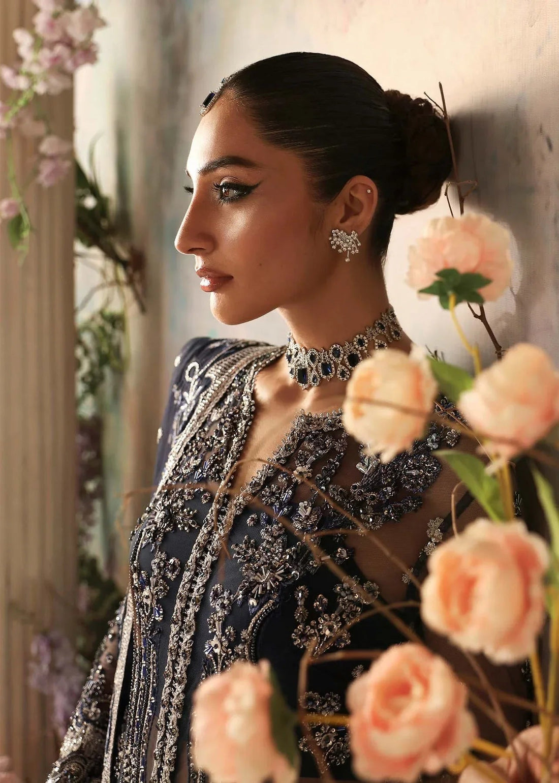 Akbar Aslam | Aleia Luxury Formals | Azur - Aqsa Fabrics