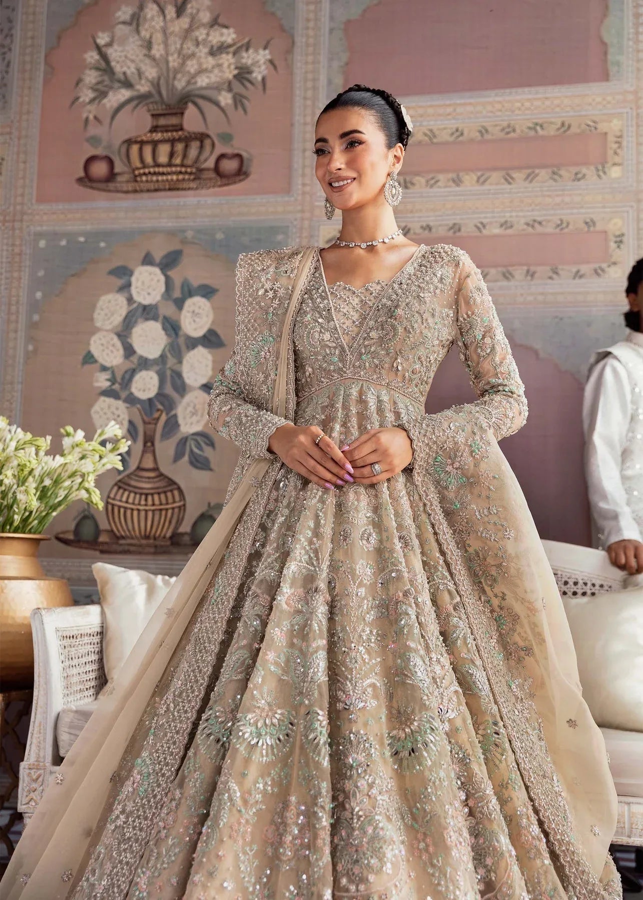 Akbar Aslam | Bridal Collection 2024 | MOONSTONE - Aqsa Fabrics