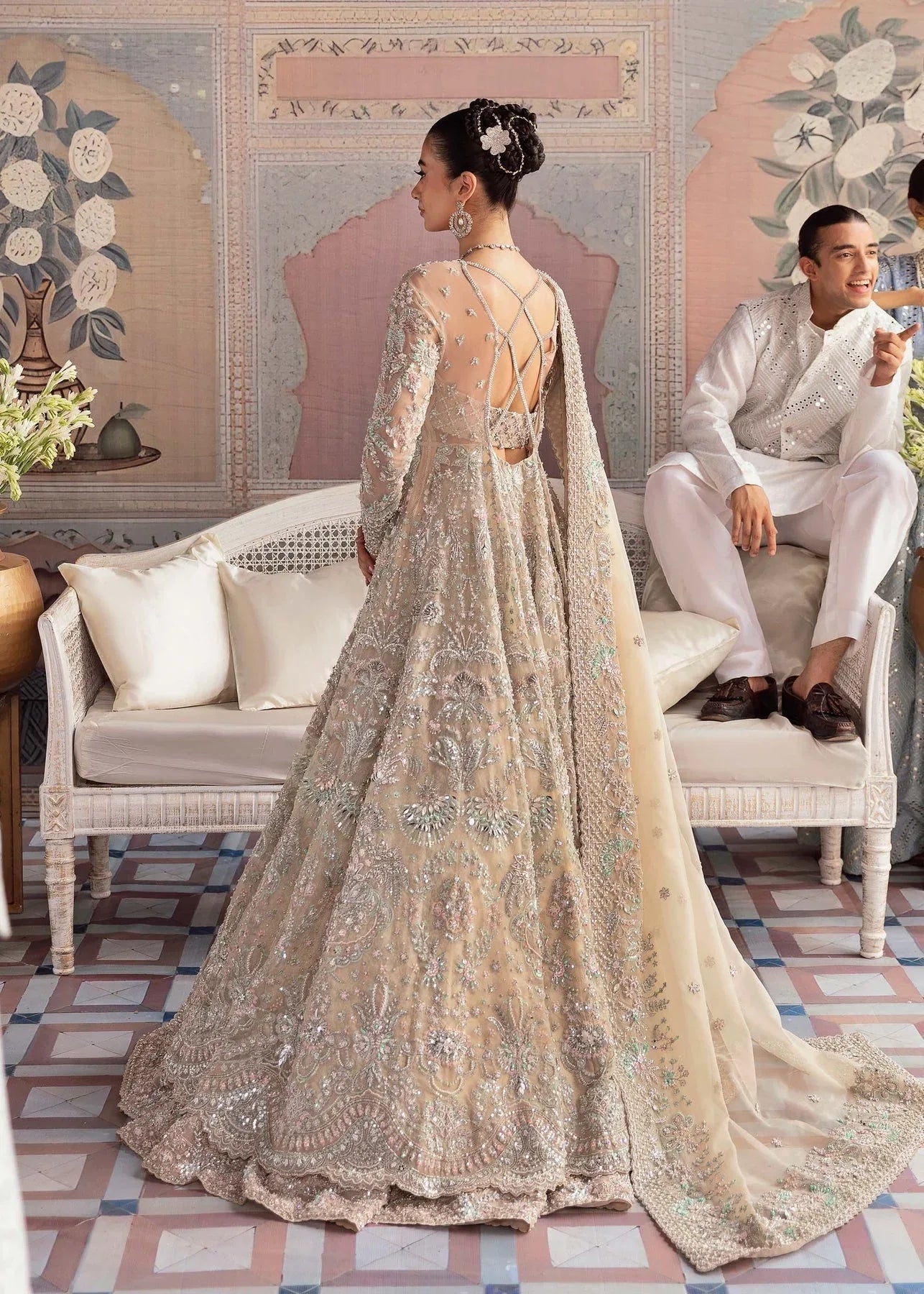Akbar Aslam | Bridal Collection 2024 | MOONSTONE - Aqsa Fabrics