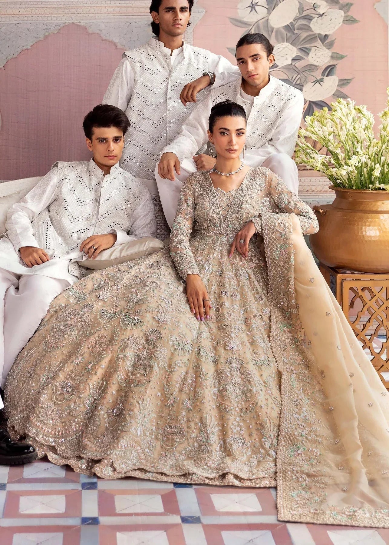 Akbar Aslam | Bridal Collection 2024 | MOONSTONE - Aqsa Fabrics