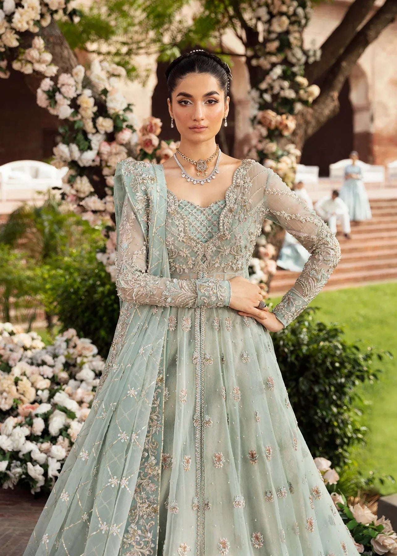 Akbar Aslam | Bridal Collection 2024 | CASCADE - Aqsa Fabrics
