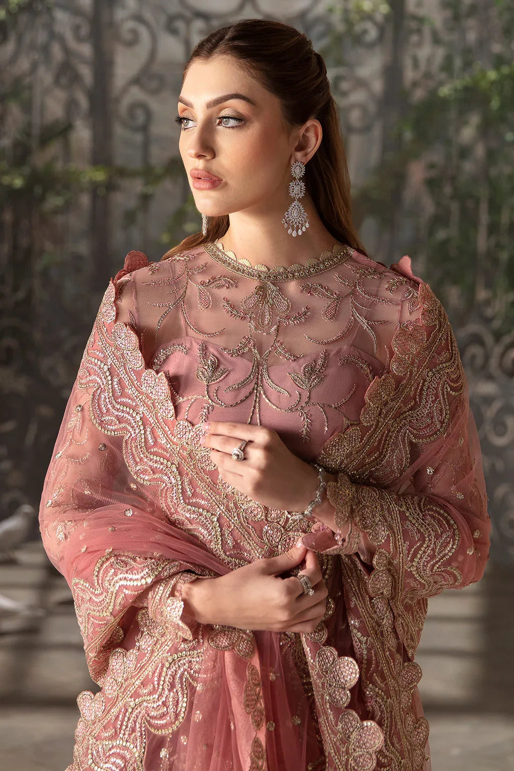 Afrozeh |Rosa - Aqsa Fabrics