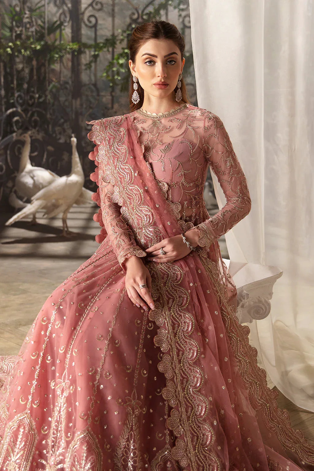 Afrozeh |Rosa - Aqsa Fabrics