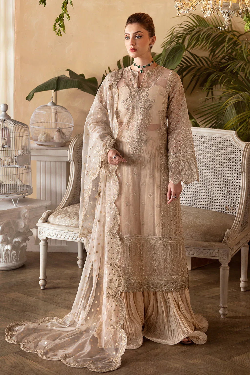 Afrozeh | Daisy - Aqsa Fabrics