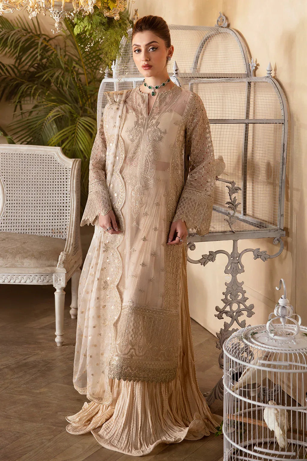 Afrozeh | Daisy - Aqsa Fabrics