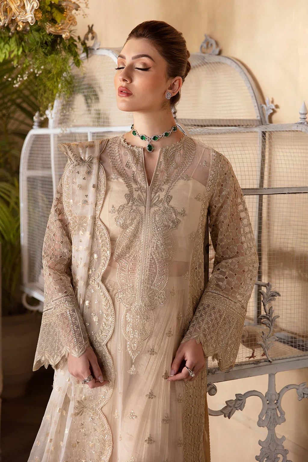 Afrozeh | Daisy - Aqsa Fabrics