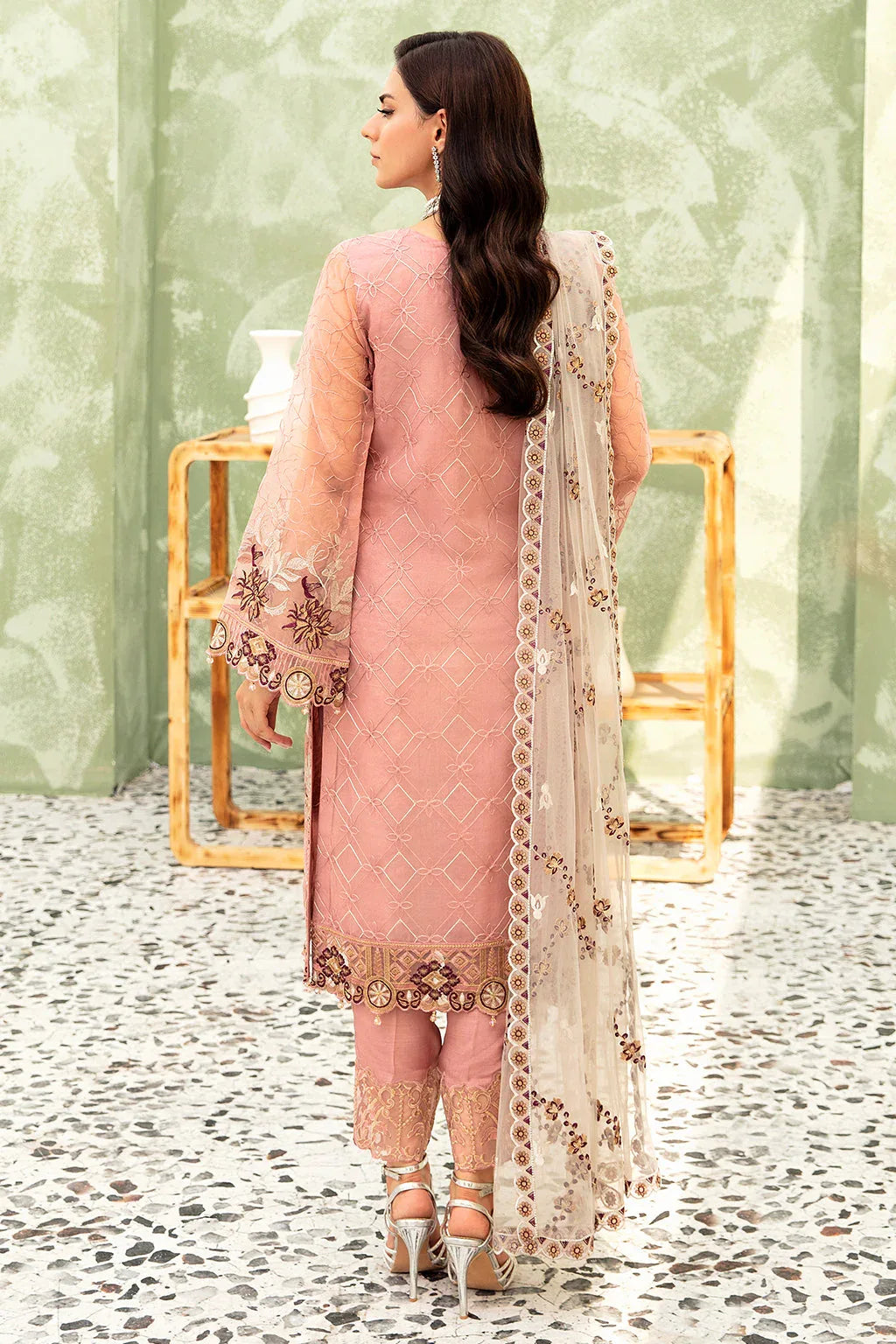Ramsha | Minhal Organza Collection | M-903 - Aqsa Fabrics