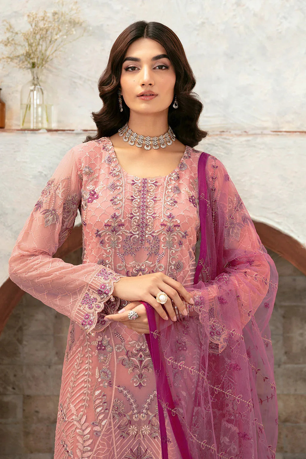 Ramsha | Rangoon Chiffon Collection 24 | D-1201 - Aqsa Fabrics