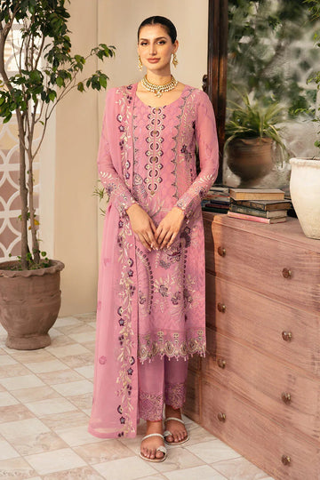 Ramsha | Chevron Chiffon Collection | A-909 - Aqsa Fabrics