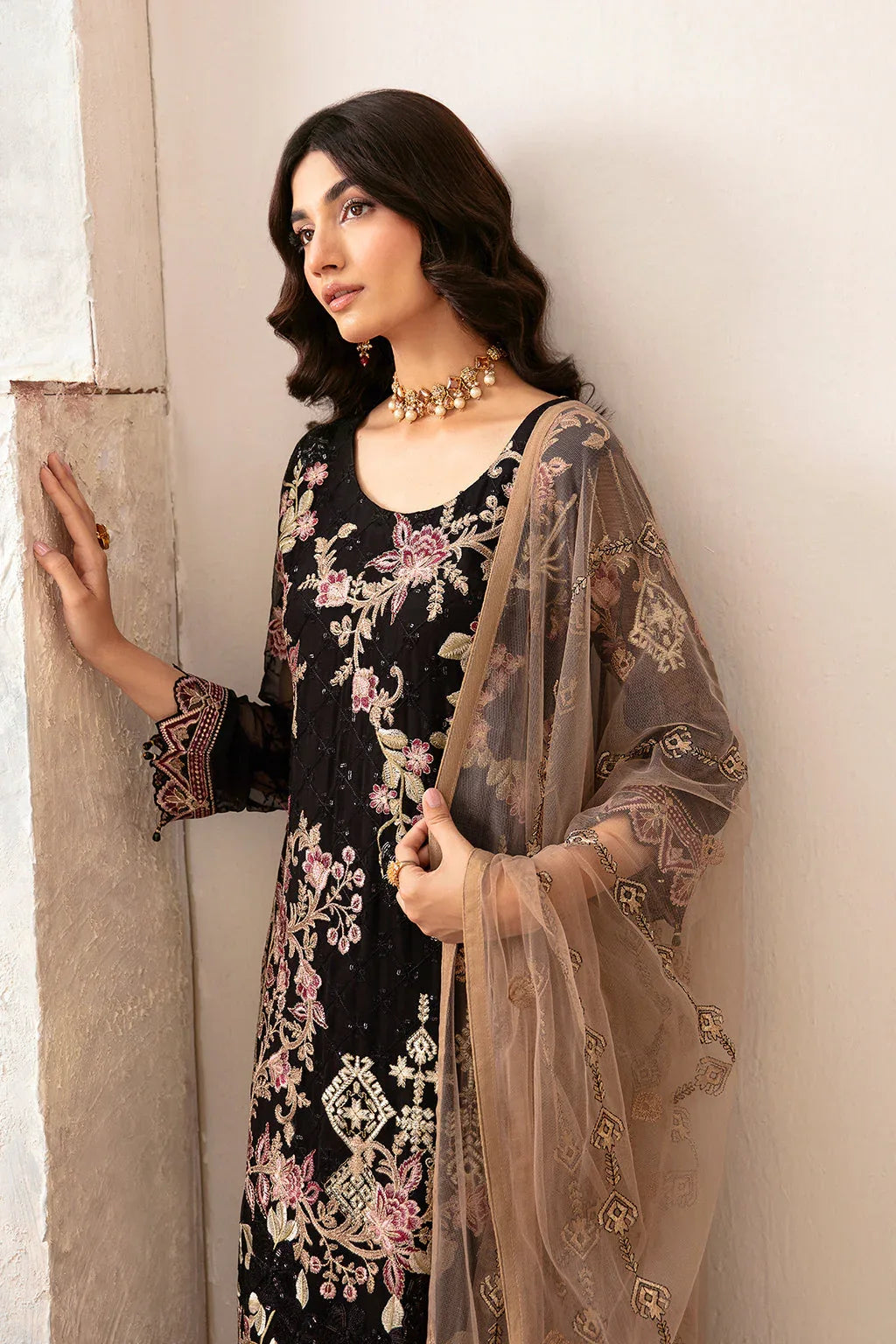 Ramsha | Rangoon Chiffon Collection 24 | D-1204 - Aqsa Fabrics