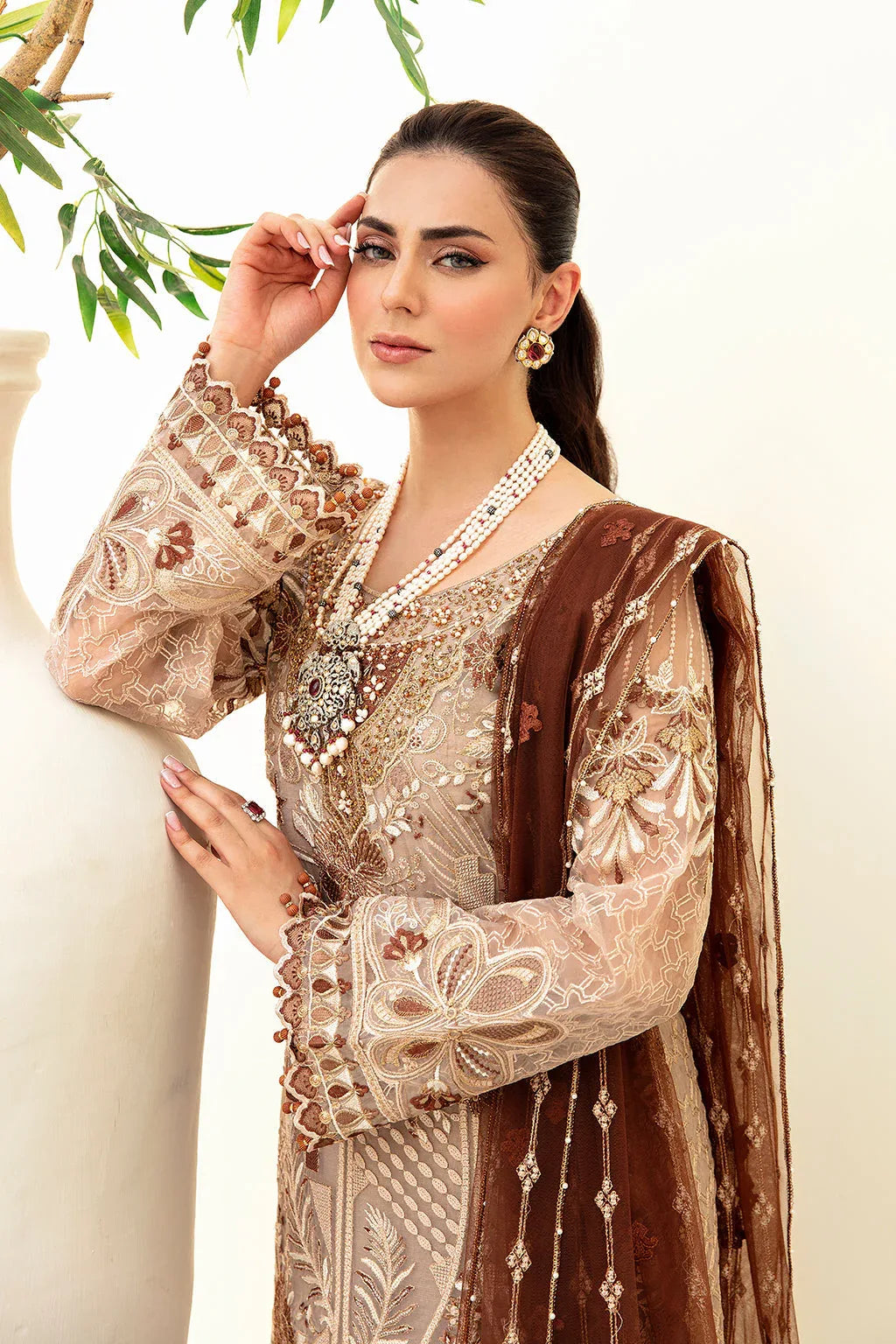 Ramsha | Minhal Organza Collection | M-904 - Aqsa Fabrics