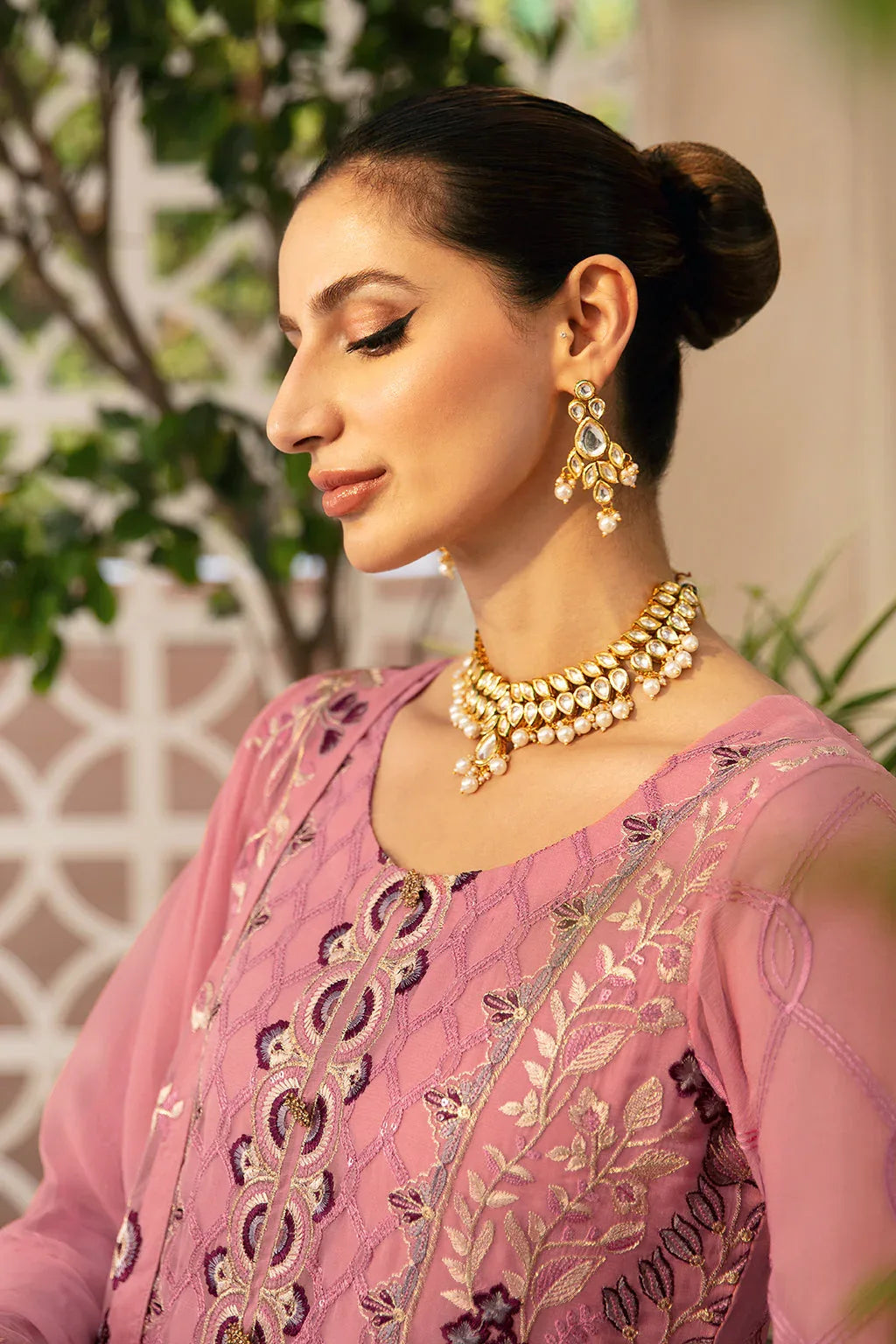 Ramsha | Chevron Chiffon Collection | A-909 - Aqsa Fabrics