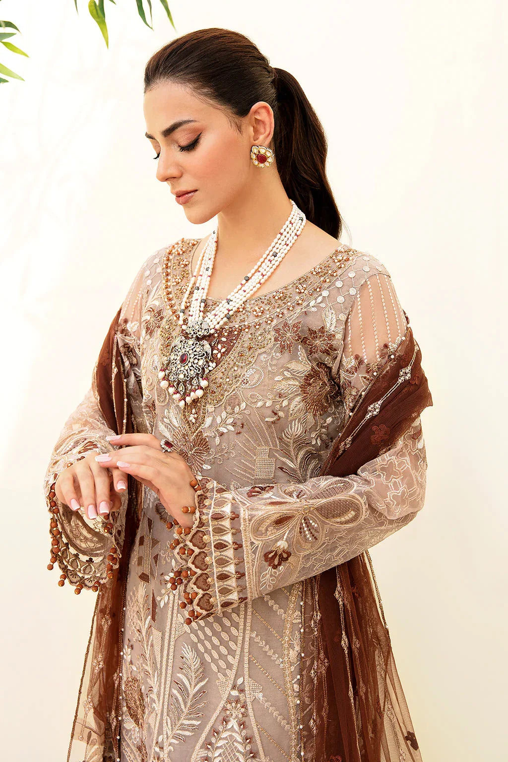 Ramsha | Minhal Organza Collection | M-904 - Aqsa Fabrics