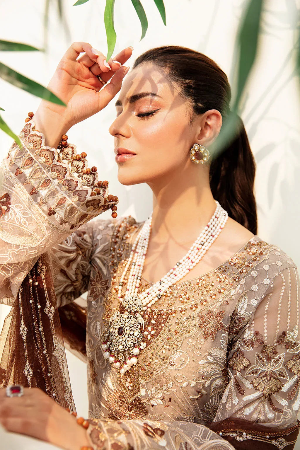 Ramsha | Minhal Organza Collection | M-904 - Aqsa Fabrics
