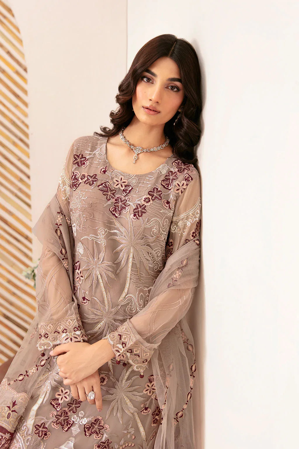 Ramsha | Rangoon Chiffon Collection 24 | D-1206 - Aqsa Fabrics