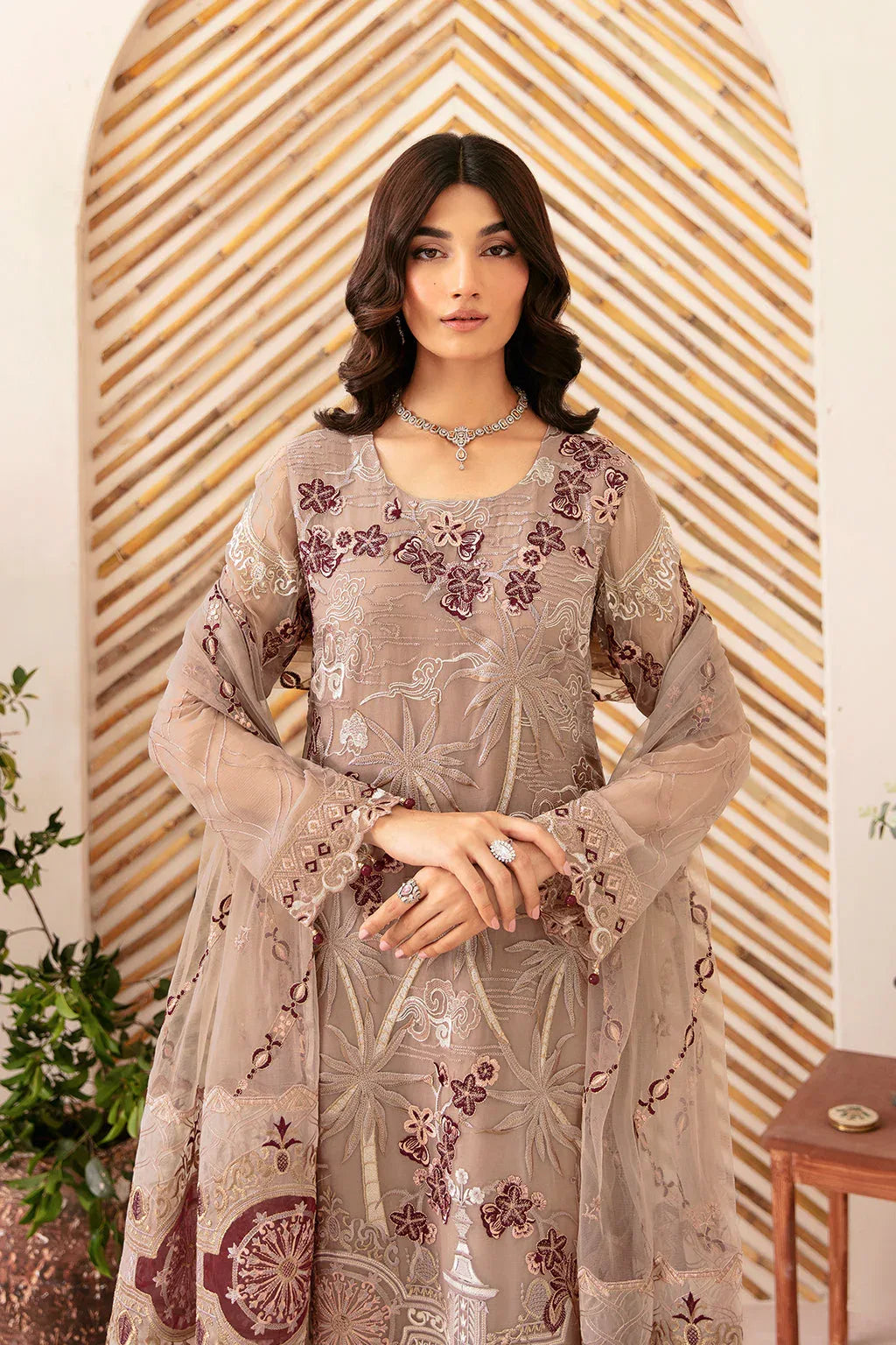Ramsha | Rangoon Chiffon Collection 24 | D-1206 - Aqsa Fabrics