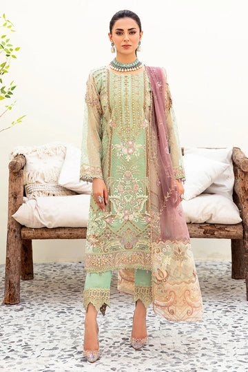 Ramsha | Minhal Organza Collection | M-905 - Aqsa Fabrics