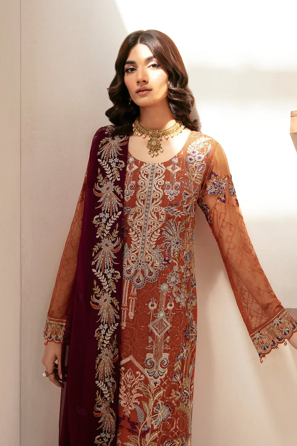 Ramsha | Rangoon Chiffon Collection 24 | D-1209 - Aqsa Fabrics
