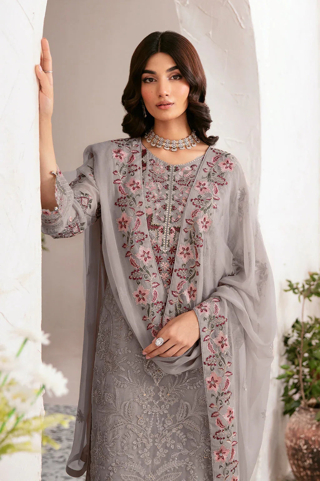 Ramsha | Rangoon Chiffon Collection 24 | D-1210 - Aqsa Fabrics