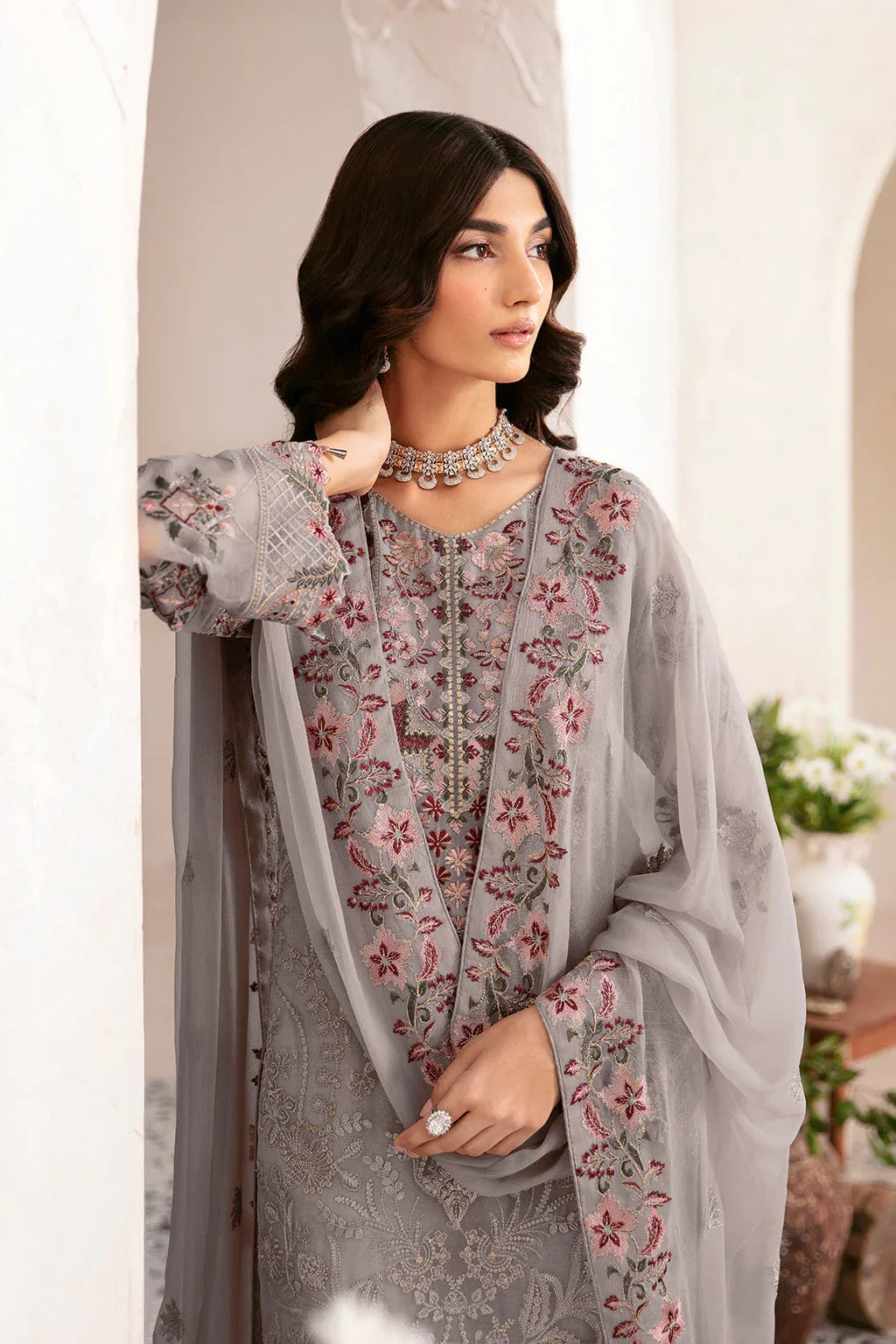Ramsha | Rangoon Chiffon Collection 24 | D-1210 - Aqsa Fabrics