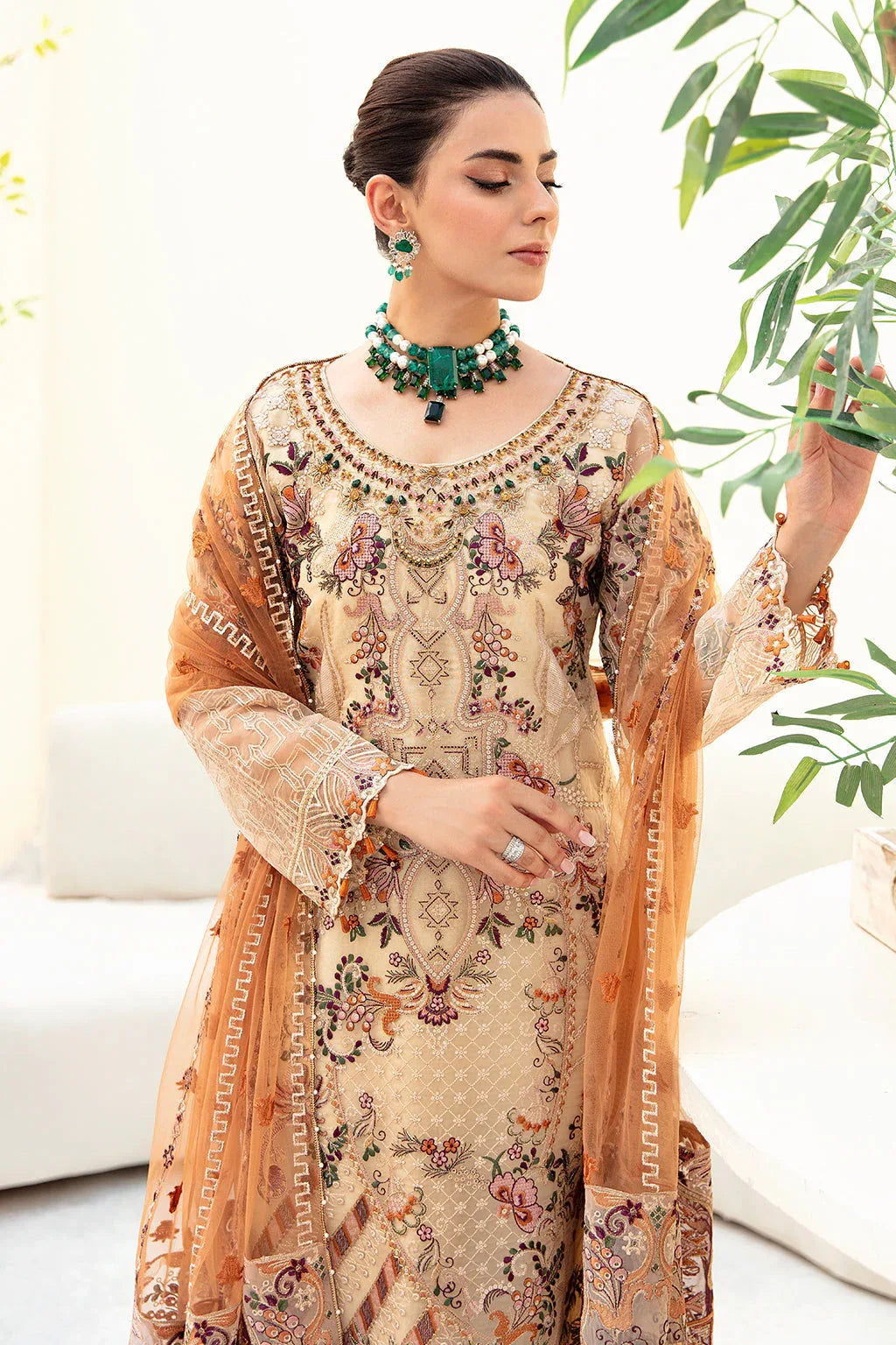 Ramsha | Minhal Organza Collection | M-901 - Aqsa Fabrics