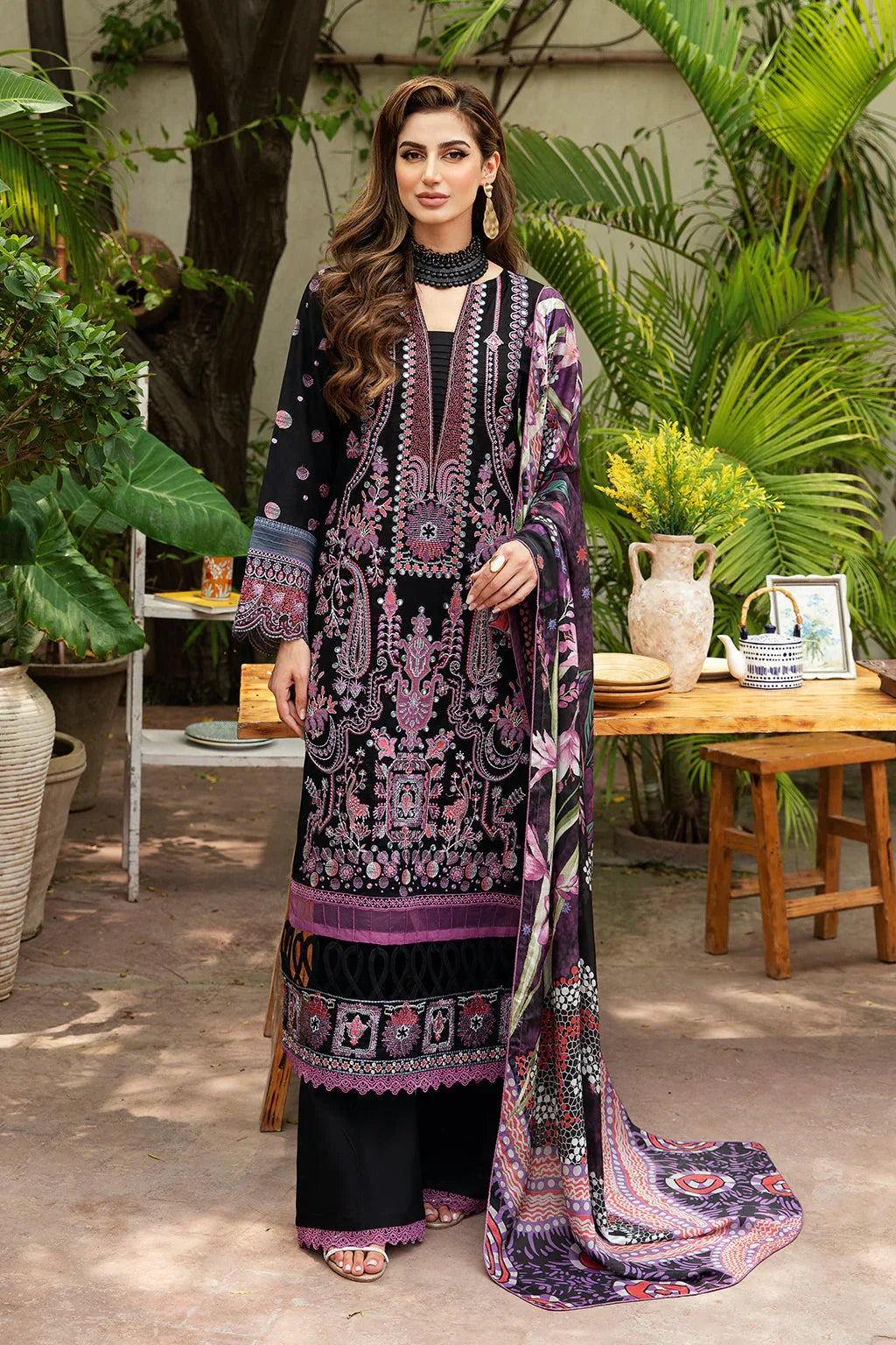 Ramsha | Luxury Lawn 24 | Y-806 - Aqsa Fabrics