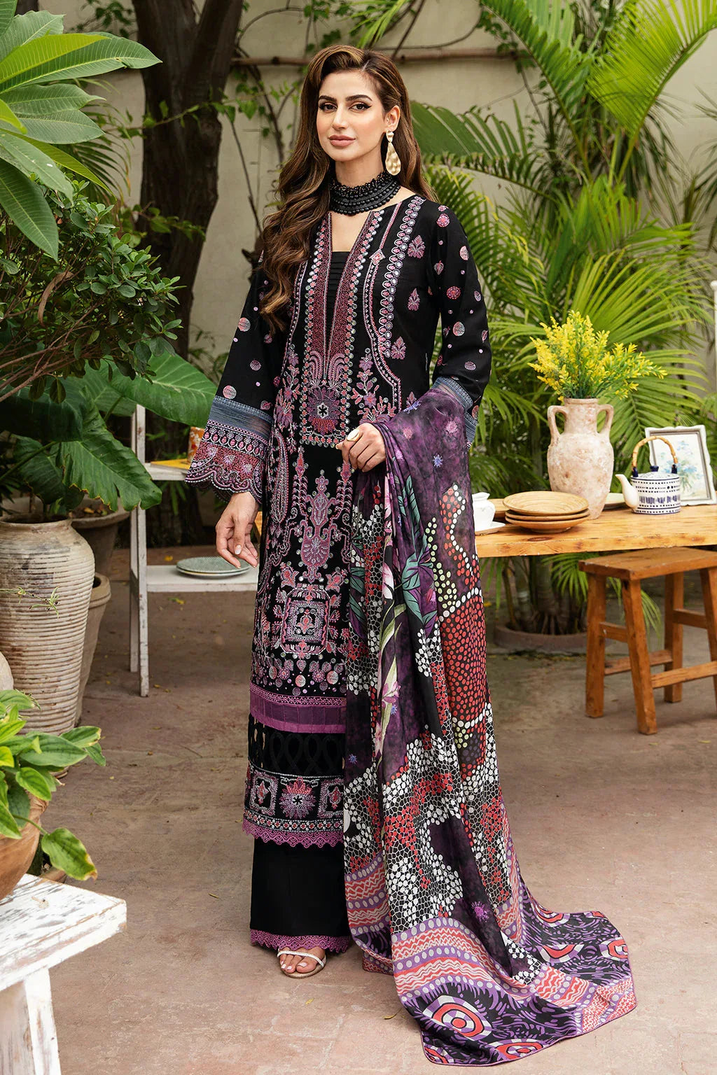 Ramsha | Luxury Lawn 24 | Y-806 - Aqsa Fabrics