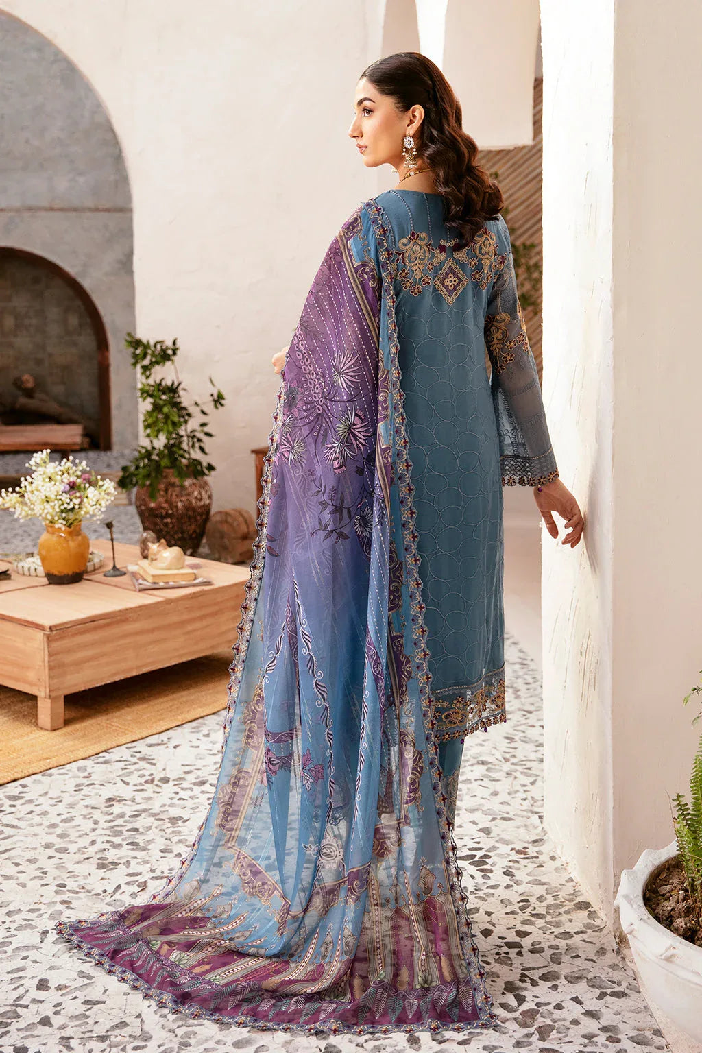 Ramsha | Rangoon Chiffon Collection 24 | D-1202 - Aqsa Fabrics