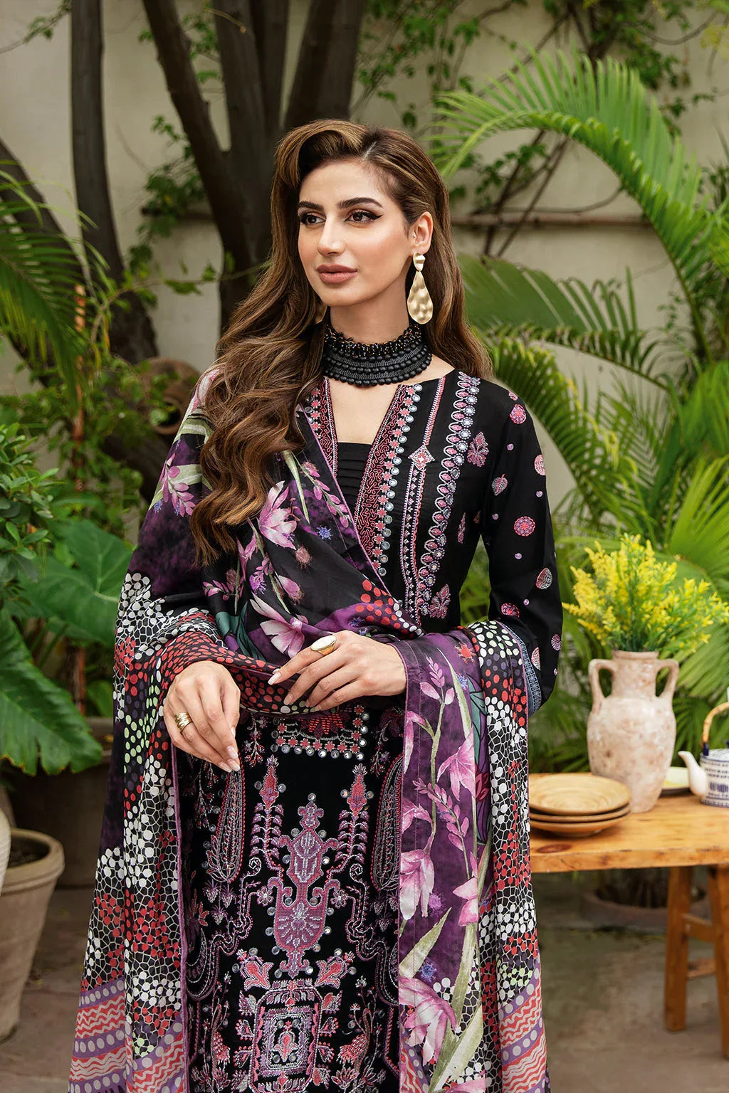Ramsha | Luxury Lawn 24 | Y-806 - Aqsa Fabrics