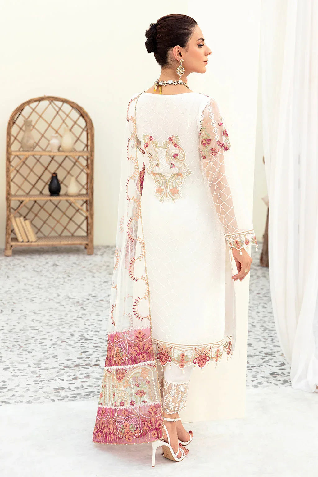 Ramsha | Minhal Organza Collection | M-907 - Aqsa Fabrics