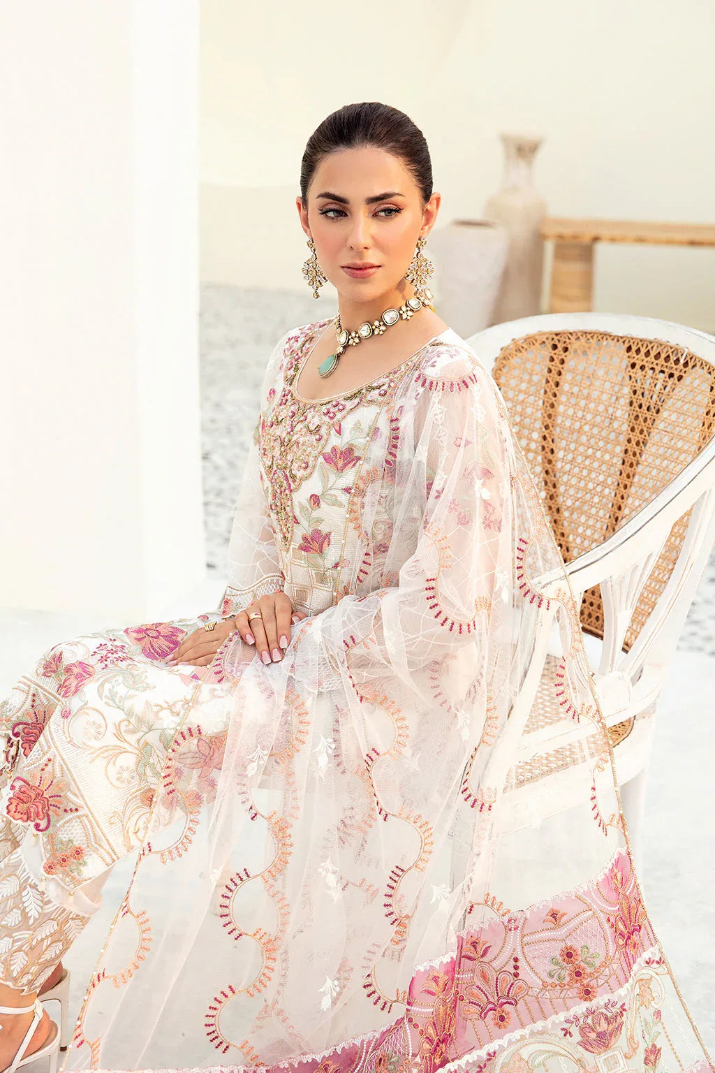 Ramsha | Minhal Organza Collection | M-907 - Aqsa Fabrics