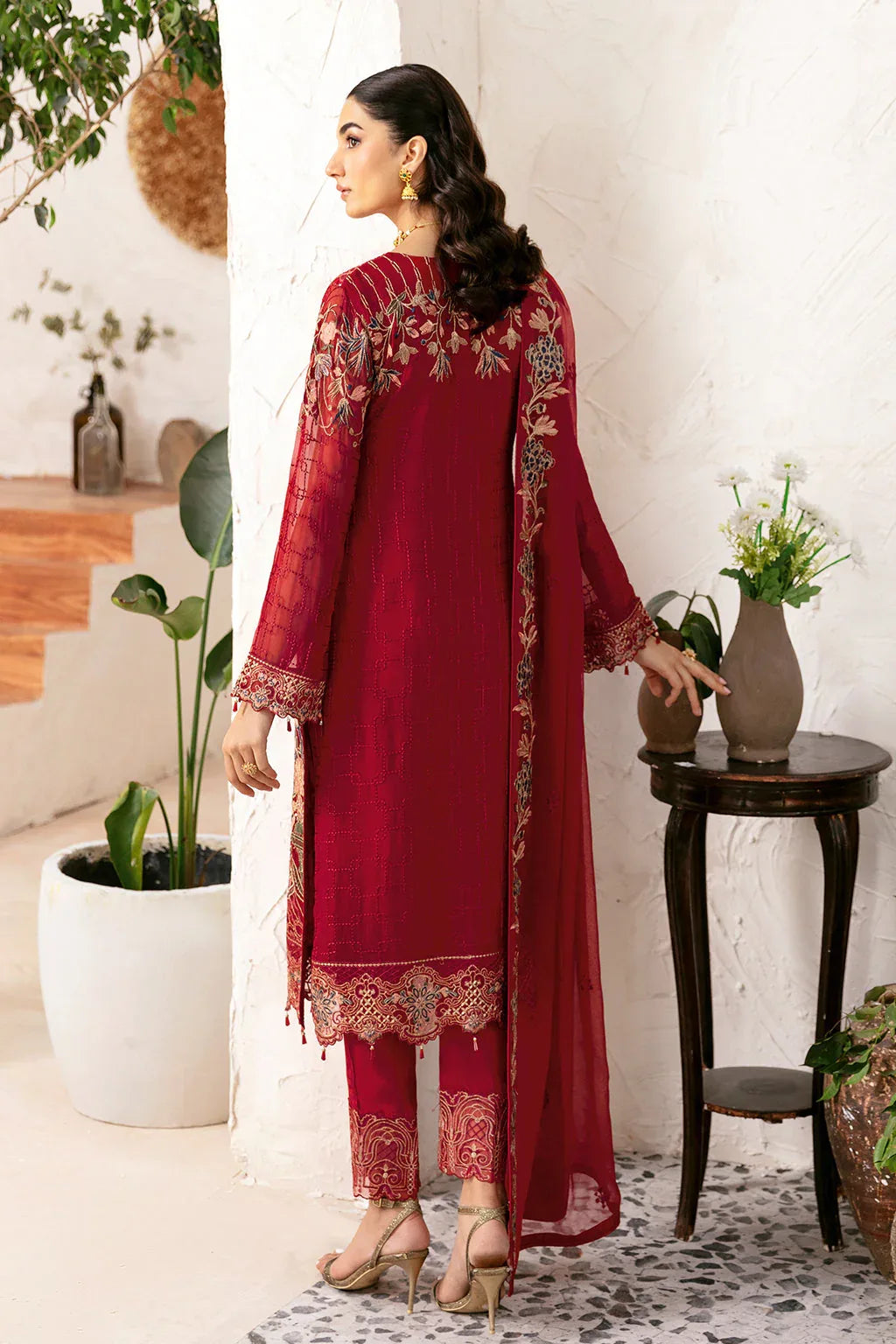 Ramsha | Rangoon Chiffon Collection 24 | D-1205 - Aqsa Fabrics