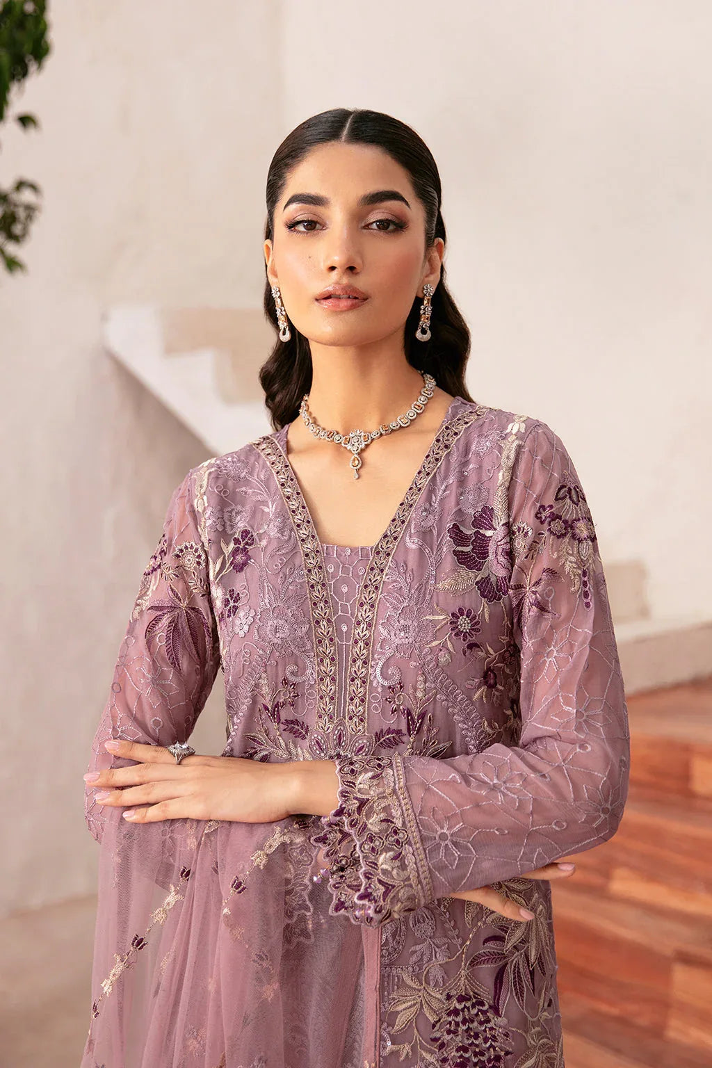 Ramsha | Rangoon Chiffon Collection 24 | D-1208 - Aqsa Fabrics