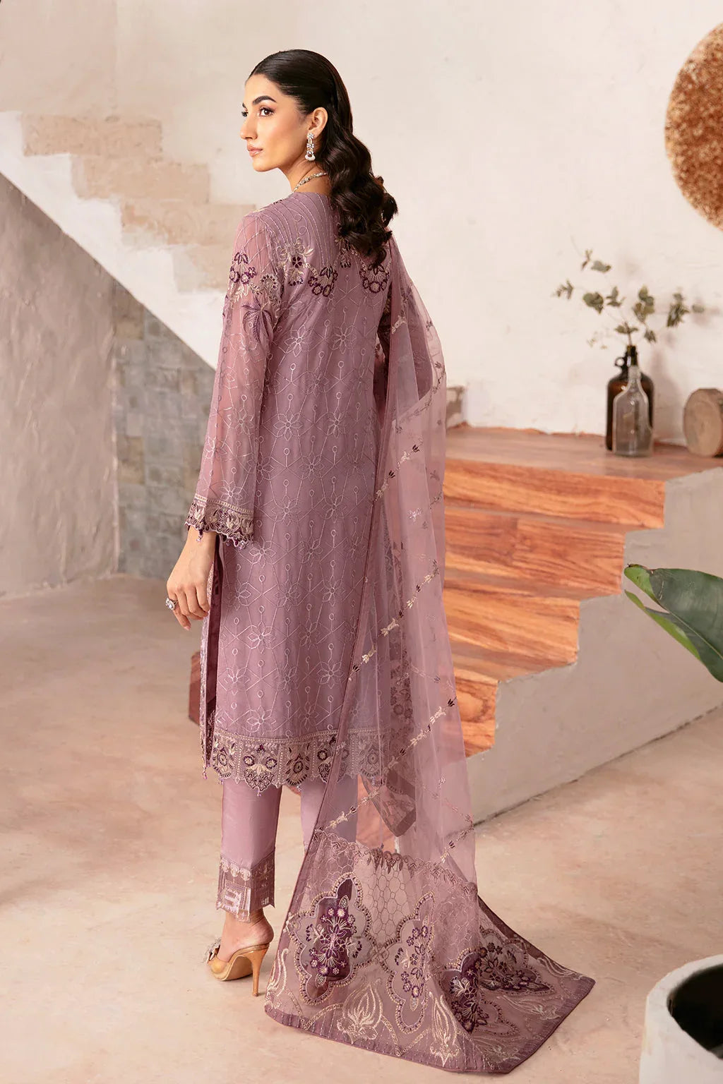 Ramsha | Rangoon Chiffon Collection 24 | D-1208 - Aqsa Fabrics